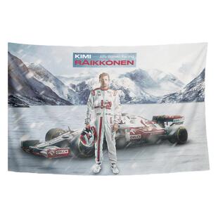 冰人Kimi基米莱科宁F1车手周边定制装饰海报背景墙布挂布墙布挂毯