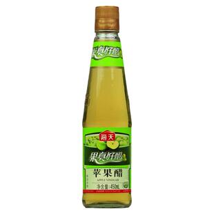 海天苹果醋450ml水果醋果汁酿造调味醋可兑水饮料果真好醋3瓶包邮