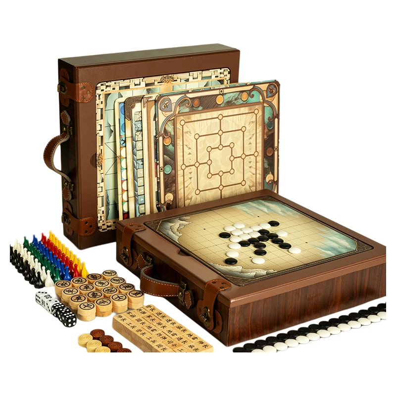 【香菇來(lái)了】菲加尼多功能棋盤(pán)兒童棋類(lèi)益智玩具桌游套裝生日禮物