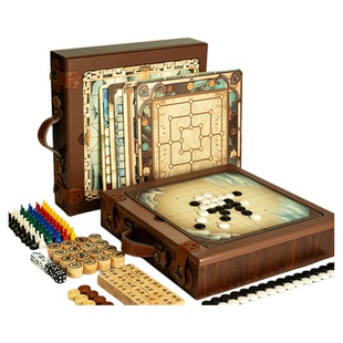 菲加尼12合一多功能棋盘儿童象棋套装益智五子棋玩具生日新年礼物