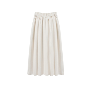 西町村屋通勤风半身裙女装2025秋季新款极简风百搭A字裙XAAD10020