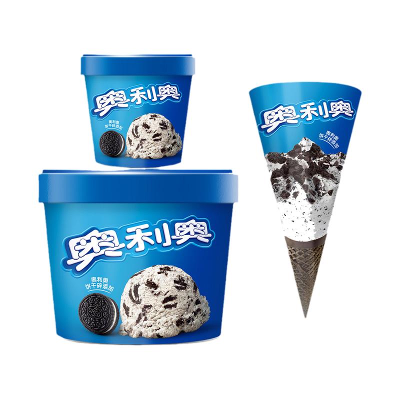 雀巢奥利奥大桶装冰淇淋香草味甜筒杯装饼干脆皮棒雪糕冰激凌冷饮