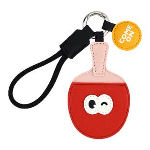 可爱乒乓球钥匙扣羽毛球创意背包挂件钥匙圈女生精致礼物书包挂饰