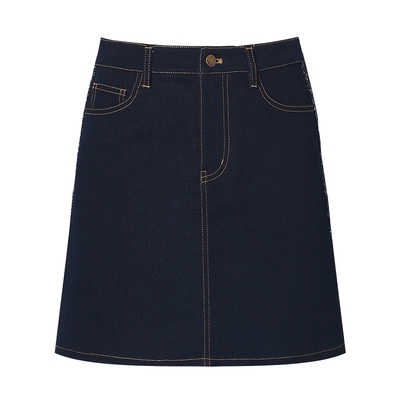 珂思时尚A字牛仔半身裙