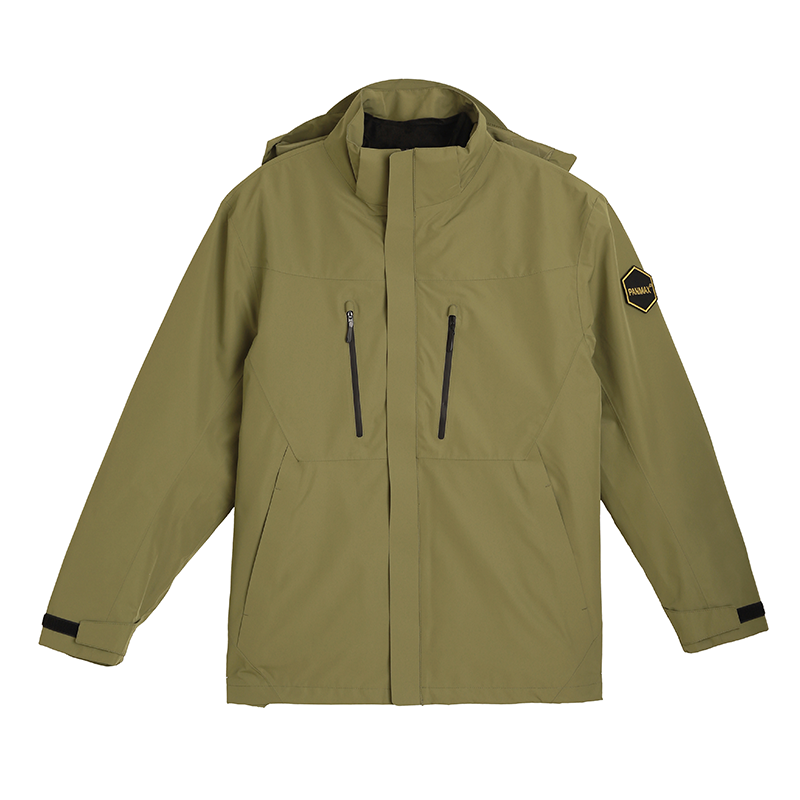 PANMAX大码男装户外硬壳三合一冲锋衣登山外套加大夹克款羽绒棉服