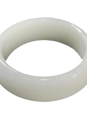 天然加宽和田玉羊脂白玉手镯礼物