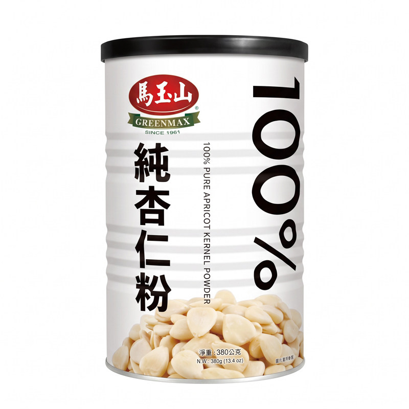 马玉山纯杏仁粉罐装杏仁粉面膜即食烘焙营养代餐早餐冲饮粉380g