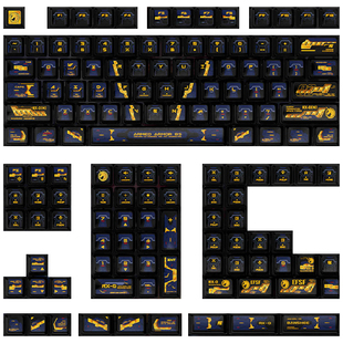 PIIFOX 报丧女妖 高达核动力PBT透明五面热升华透光客制化键盘帽