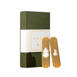 善琏湖笔黄铜嵌贝镇纸笔搁镇尺毛笔书法专用新中式国画雅器创意铜镇纸压书条压书神器文房四宝书房高颜值摆件