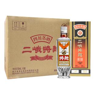 【酒厂直供】二峨特曲52度500ml*6瓶浓香型纯粮白酒年货送礼收藏