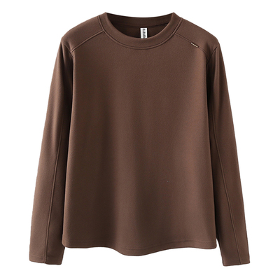 大码女装秋冬加绒加厚德绒打底衫