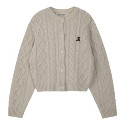 【现货】Nothing Written Narchi韩系同款粗麻花针织毛衣开衫外套