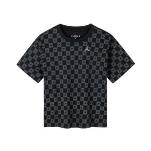 Jordan童装儿童T恤男童短袖2026夏季新款满印潮酷上衣透气运动衣