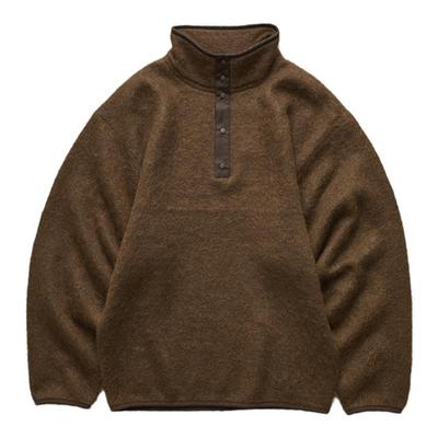 NANAMICA复古休闲马海毛立领卫衣