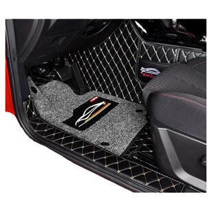 适用于江淮嘉悦A5脚垫全包围思皓a5专用双层丝圈汽车脚垫内饰改装