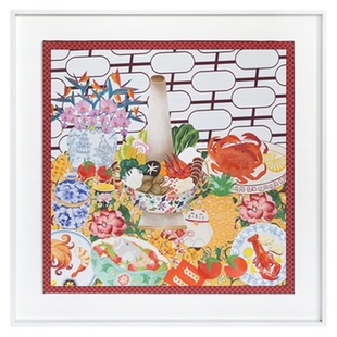 若奈挂画 限定/时髦年画！好寓意立体彩绘丰盛有余餐厅新年装饰画