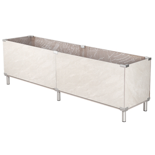 瓷砖花盆卡扣固定夹铝合金花箱专用卡槽种植箱架空底座瓷砖夹配件