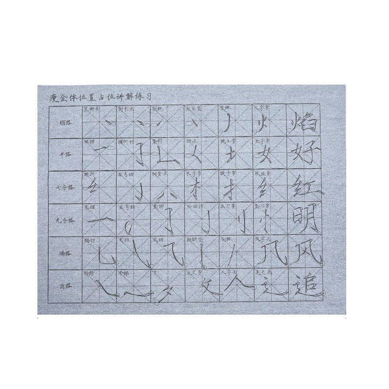 宋徽宗瘦金体水写布套装新手偏旁部首书法入门初学者毛笔练字专用
