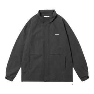 GOGOSOON男装立领质感外套夹克春秋新款设计感小众高级感痞帅日系