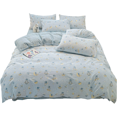 洁丽雅纯棉被套100%全棉假一罚十