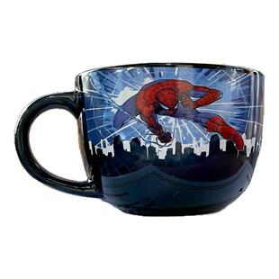 Marvel漫威蜘蛛侠超级英雄陶瓷马克杯汤碗早餐杯700ml可微波 原单