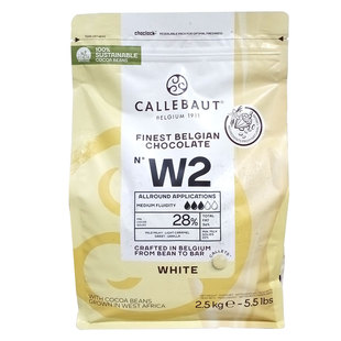 嘉利宝28%白巧克力币2.5kg纽扣原装进口蛋糕西点装饰可可烘焙DIY