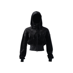 Monster Guardians恣意系列女子秋冬运动休闲天丝绒外套长裤套装