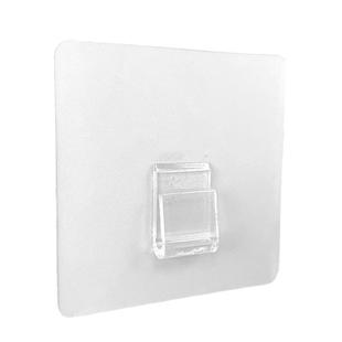 透明胶贴卡扣免打孔强力粘胶墙片壁置物架贴片挂钩背胶无恒固定器