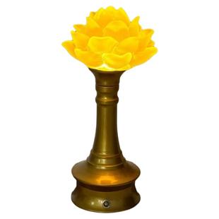 新款装饰家居东方式佛前供灯家用插电长明灯佛堂供佛灯充电莲花灯