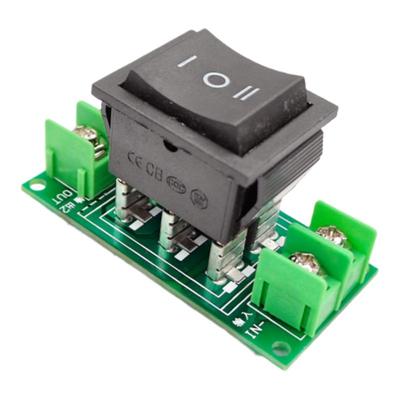 正反转切换带接线三档船型开关5a 10a 20A直流电机正负极倒顺复位