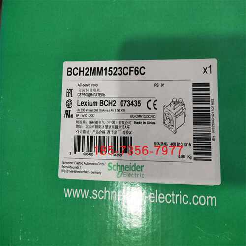 议价Schneider施耐德2000W伺服电机BCH2HR2023CF6C全新原装正品现
