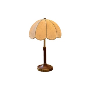 复古台灯卧室床头灯法式美式布艺书房主卧高级感氛围灯护眼客厅