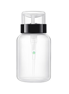 光纤酒精瓶按压式工业酒精泵清洁工具溶剂瓶200mL塑料空瓶洗板水