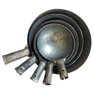 钢柄铁勺漏勺铁瓢大铁勺户外锅清理下水道淤泥挖泥土掏粪勺子灰勺