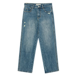 美特斯邦威男士牛仔裤春季新款美式宽松潮流阔腿男装直筒休闲裤子