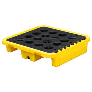 单桶防渗漏托盘危废化学品防漏二次容器防泄漏塑料卡板油桶接油盘