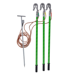 高压接地线0.4kv10kv35kv国标接地线 挂钩螺旋双簧接地棒户外高压