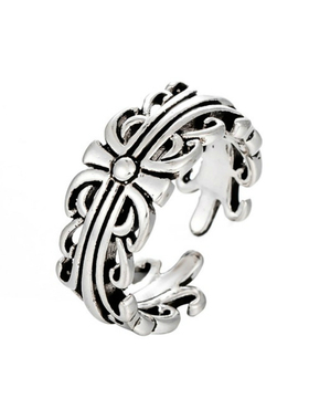 简约复古s925纯银百搭朋克风指环