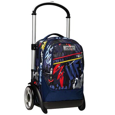 7seven休闲六轮拉杆背包