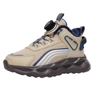 贵人鸟旗舰店男童鞋冬季2026新款加绒大棉运动鞋户外冬款男孩防滑