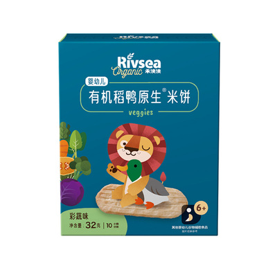 RIVSEA泱泱婴幼儿稻鸭米饼