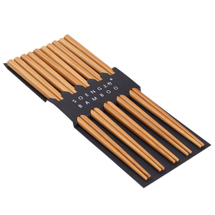 上竹幼儿园3-6岁儿童训练学习吃饭实木质筷子防滑18CM家用短快子