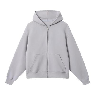 连帽卫衣套装空气层重磅帽衫男