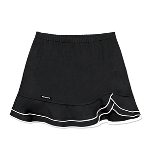 佩极酷羽毛球服女裤裙韩国进口透气速干网球运动半身裙黑色防走光