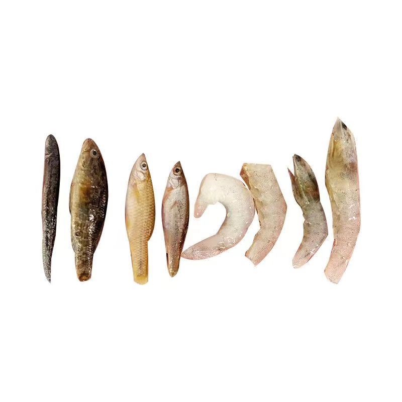 冷冻虾仁虾肉去皮河虾鱼食喂鱼泥鳅麦穗龙鱼食增色虎鱼营养鱼饲料