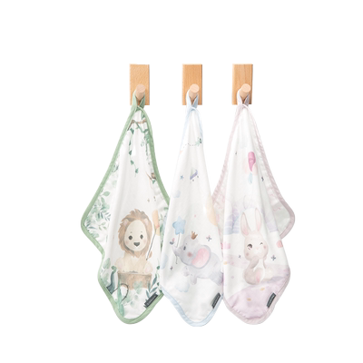 everlune竹棉小方巾洗脸巾