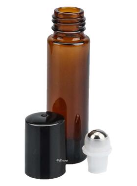 茶色加厚玻璃10毫升滚珠瓶