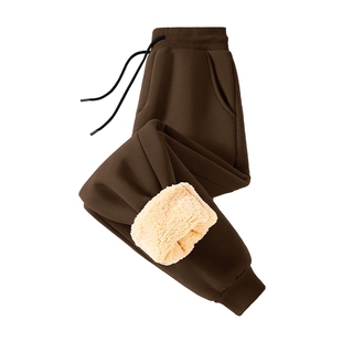 GV真维斯加绒裤子男冬季加厚绒羊羔绒卫裤男款青少年束脚休闲裤C