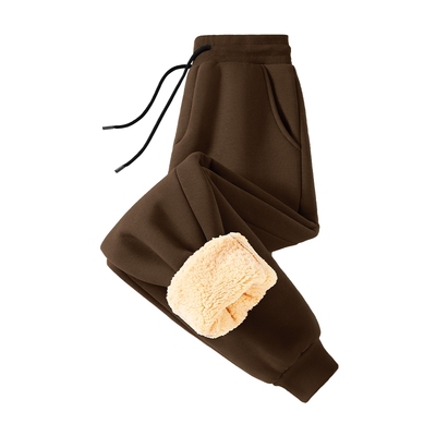 真维斯加绒裤子男冬季加厚休闲裤