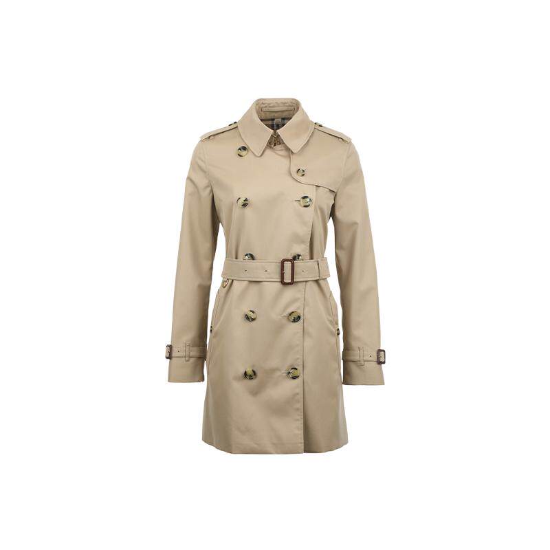【自营】BURBERRY/博柏利女士SS26肯辛顿翻领双排扣风衣版型外套